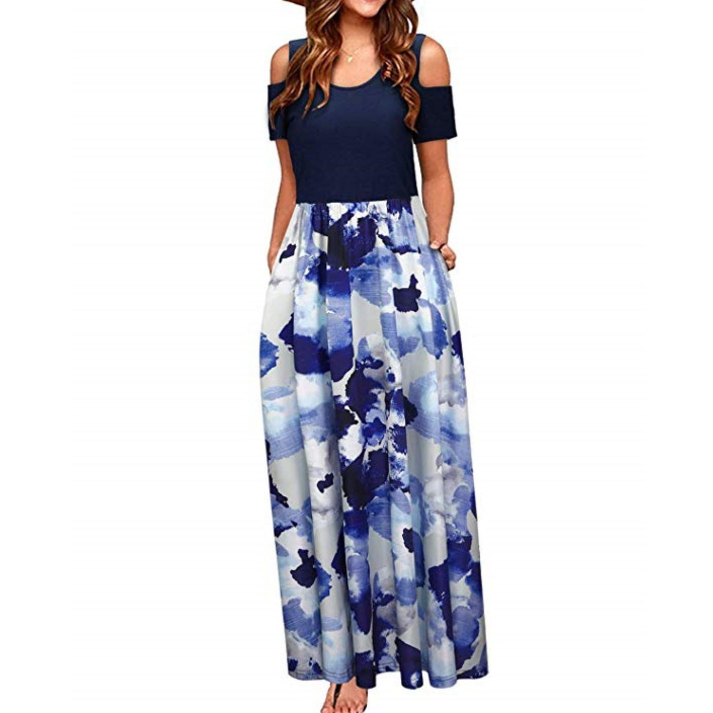 Women's Round Neck Fashion Casual Sleeve Shorts