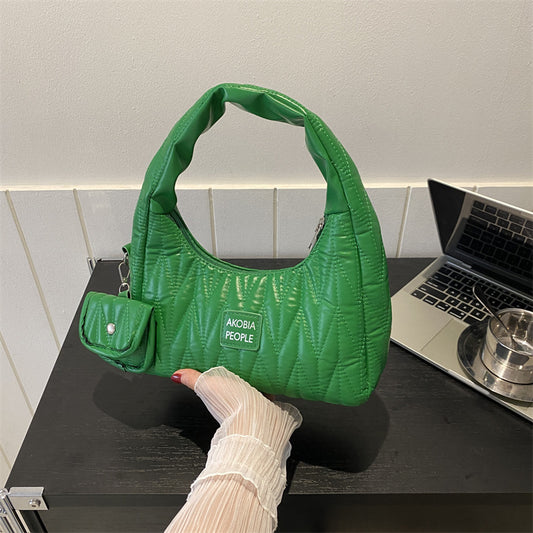 Female Summer Pure Color Trendy Underarm Bags