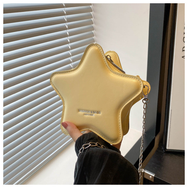 Women's Chain Five-pointed Star Box Fashion Crossbody Bags