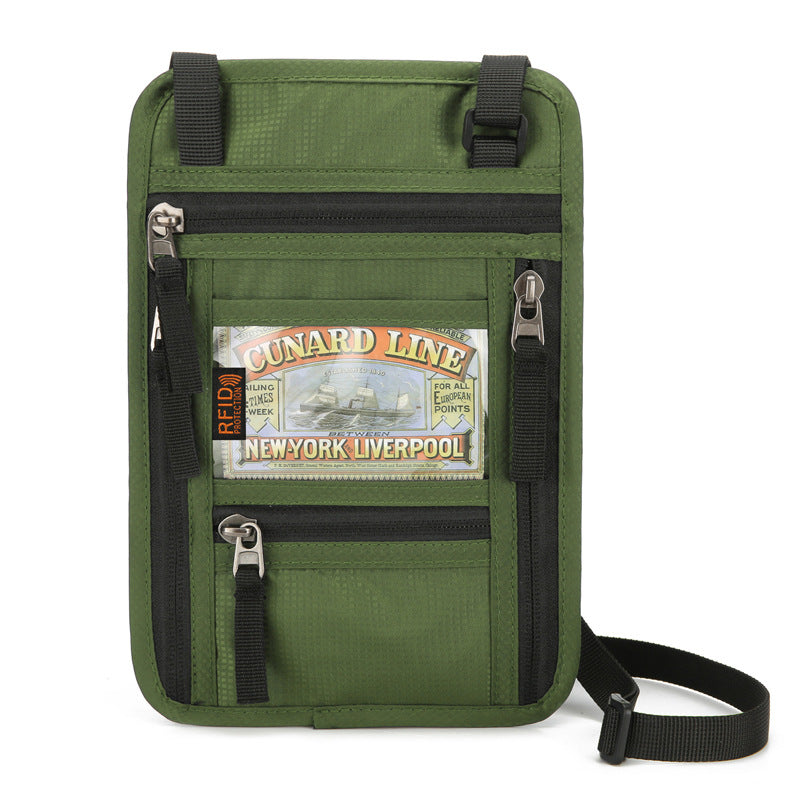 Passport Hanging Neck Multifunctional Waterproof Document Id Package