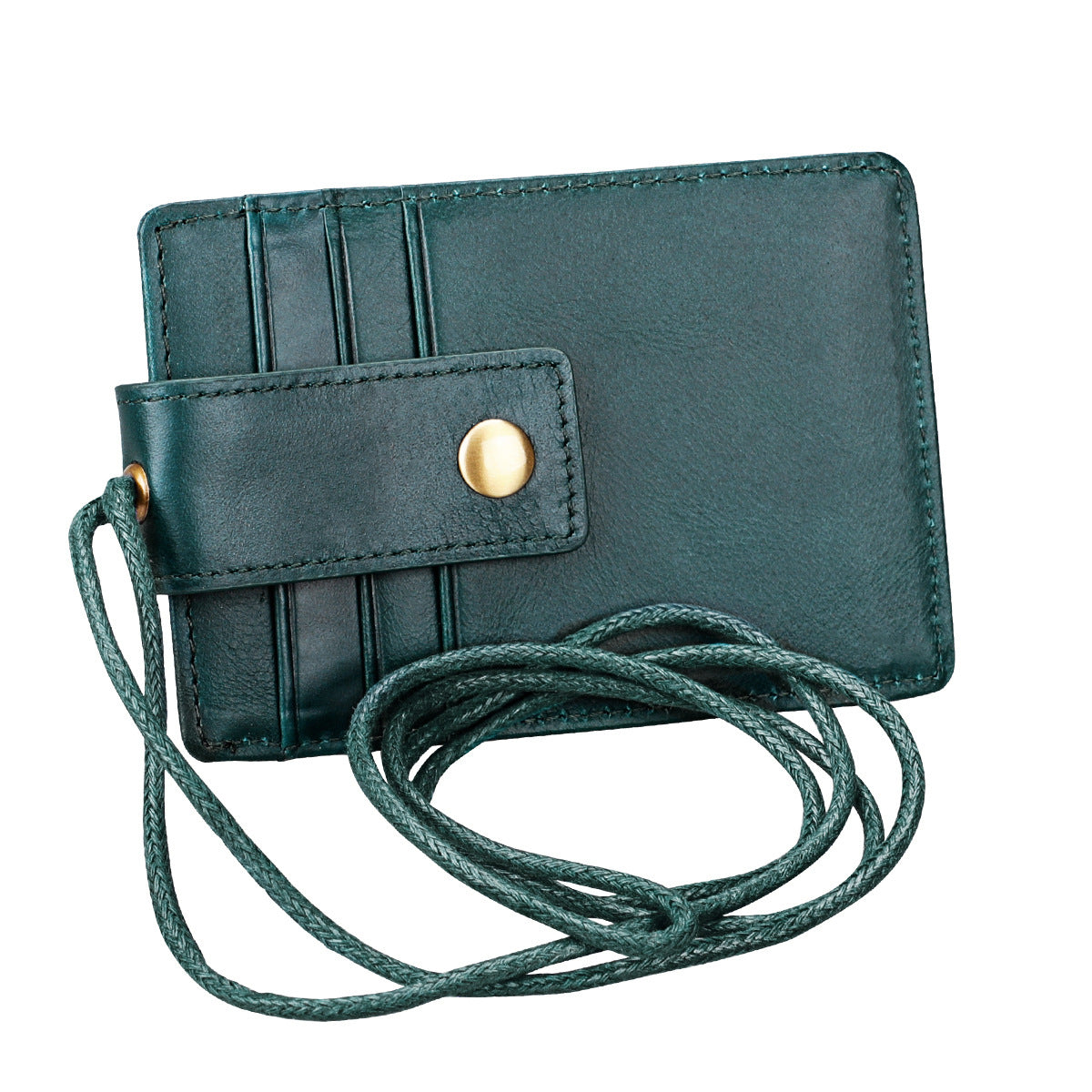 Genuine Leather Hangtag Work Permit Exhibition Card Holder