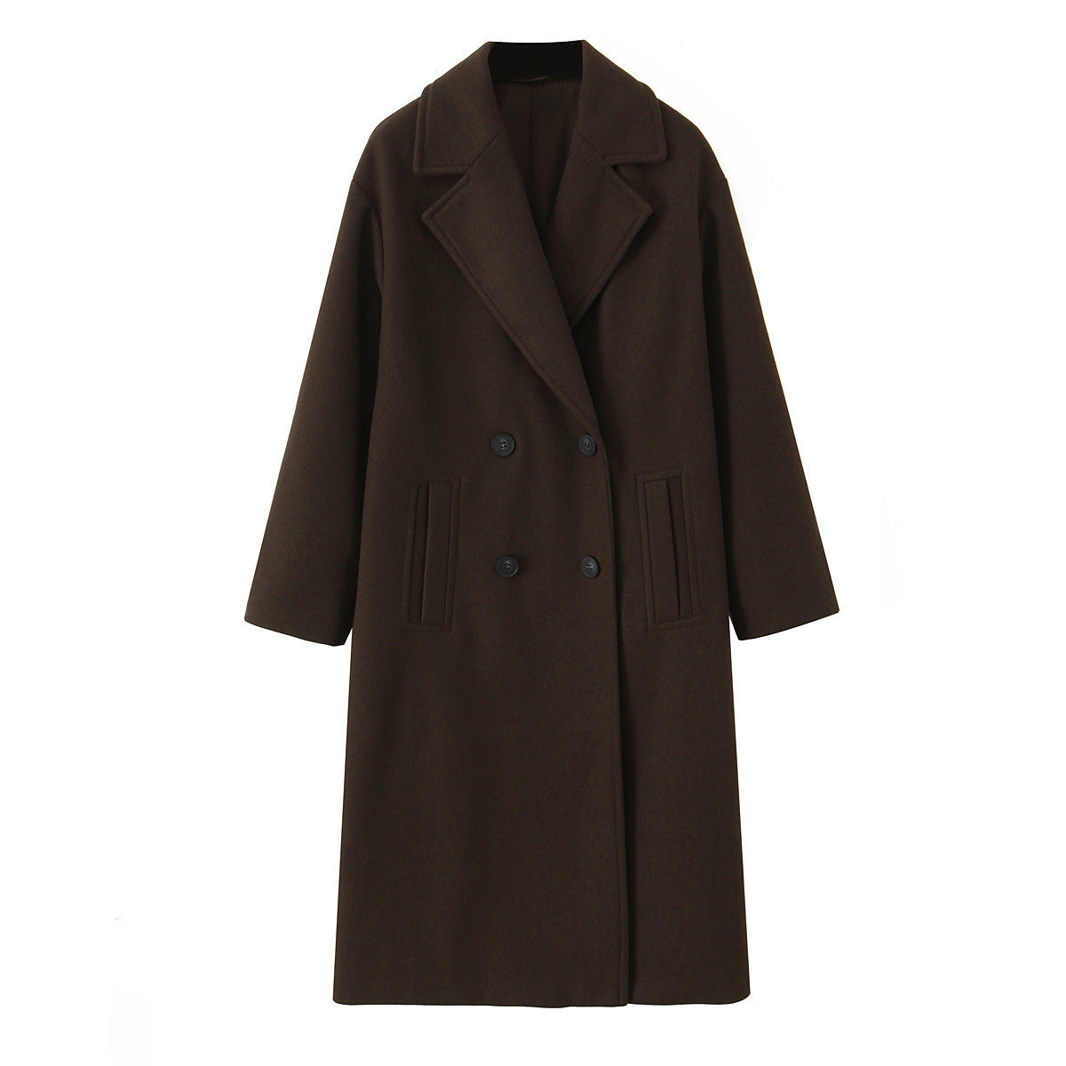 Autumn Loose Soft Double Breasted Overcoat Coats