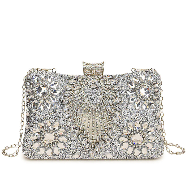 Women's Dinner Flash Light Diamond Female Clutch Evening Bags
