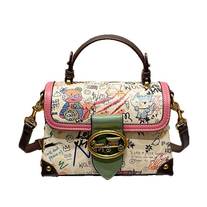 Durable Women's Victory Bear Fashion Portable Crossbody Bags