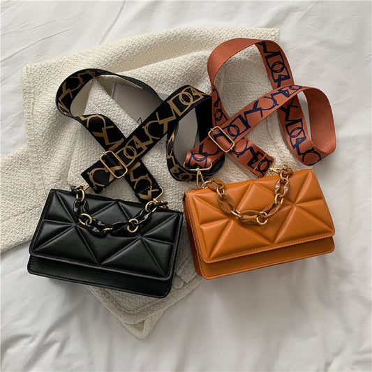 Women's Fashion Popular Chain For Texture Niche Shoulder Bags