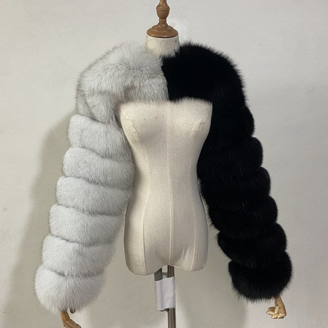 Women's Fur Fox Fashion Faux Shawl Coats