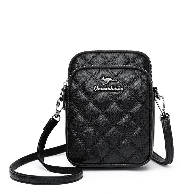 Women's One Mom Fashion Rhombus Mobile Phone Bags