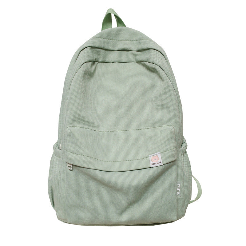 Female Korean Junior High Cute Solid Color Backpacks