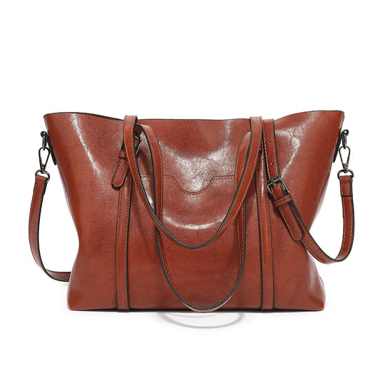 Women's Classic Fashion Soft Leather Big Handbags