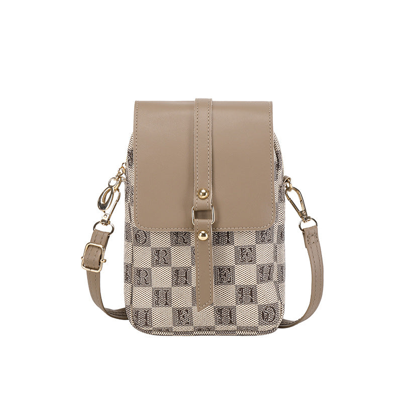 Women's Popular Mobile Printed Soft Leather Phone Bags