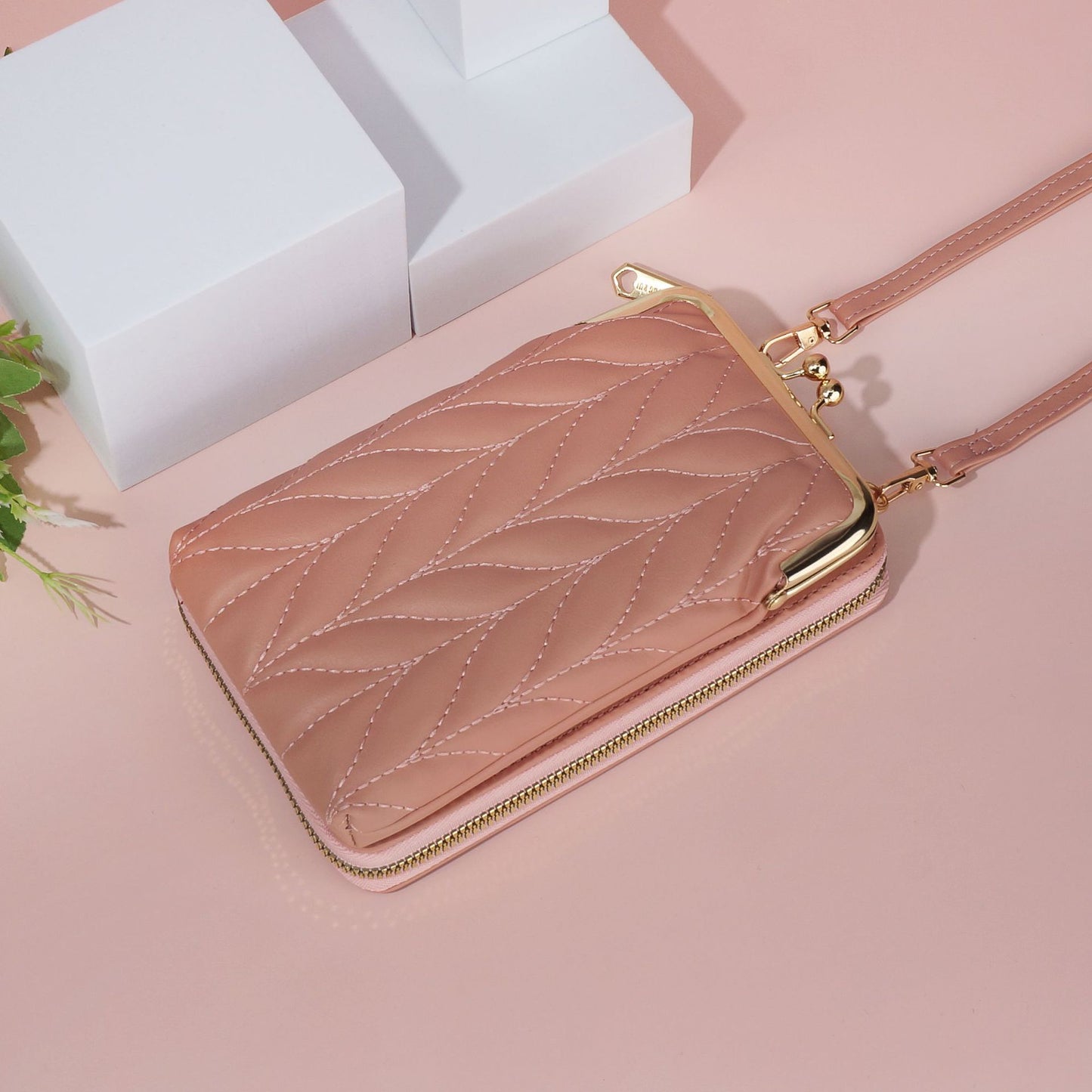 Women's Korean Style Rhombus Simple Vertical One Phone Bags