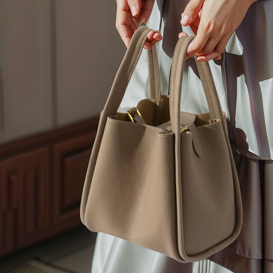 Women's Model First Layer Cowhide Large Capacity Commuter Handbags