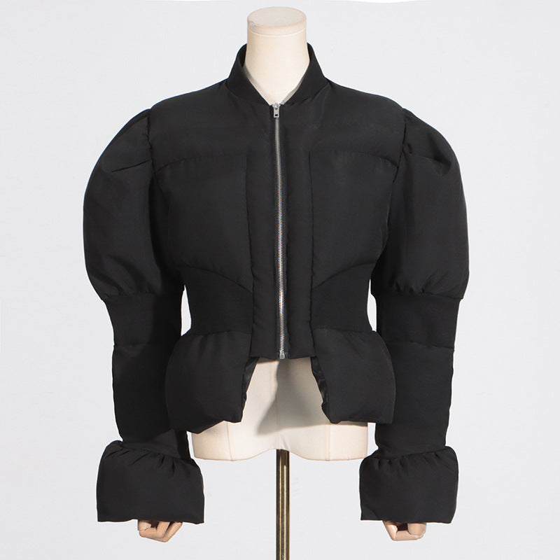 Women's Wear Versatile Slimming Stand Collar Long Jackets
