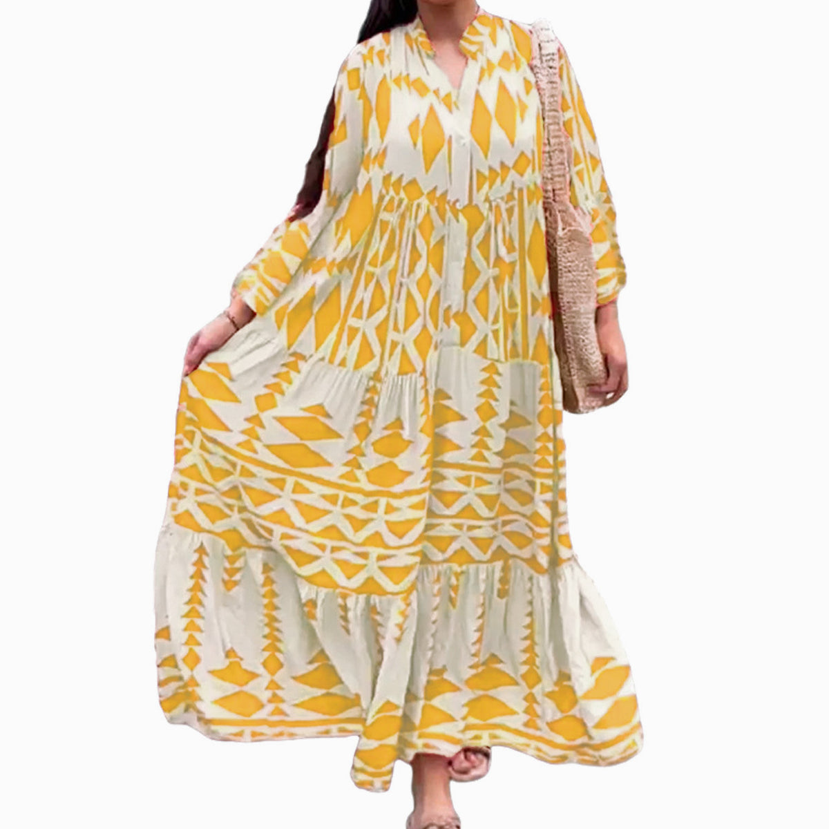 Creative Pretty Women's Printed Shirt Bohemian Skirts