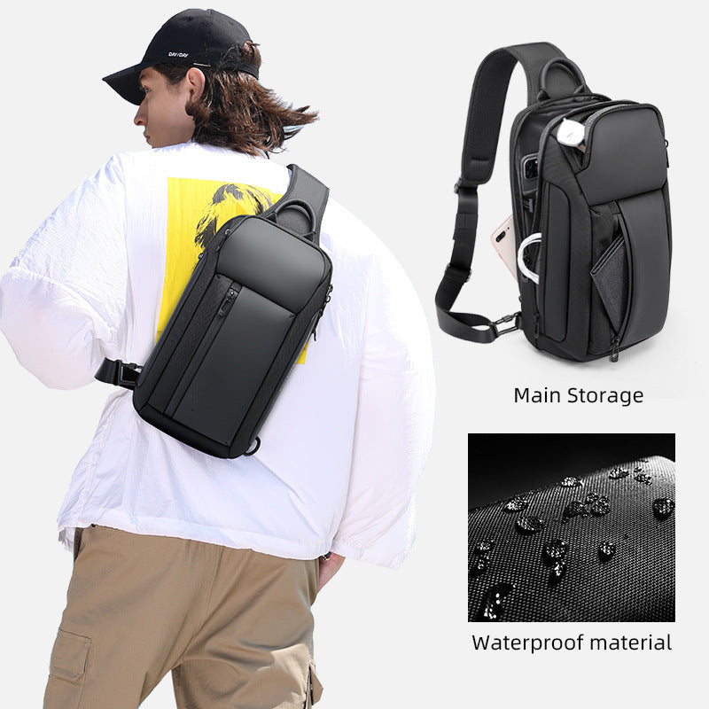 Men's Unique Charming Large Capacity Password Men's Chest Bags
