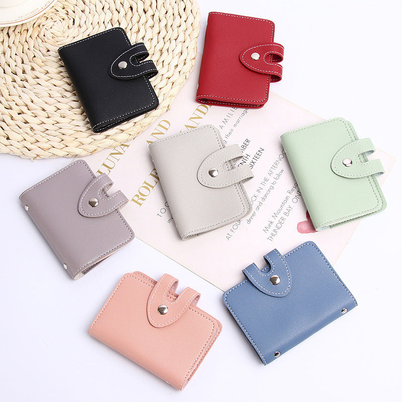 Female Korean Simple Male Multiple Slots Card Holder