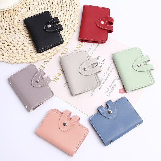 Female Korean Simple Male Multiple Slots Card Holder