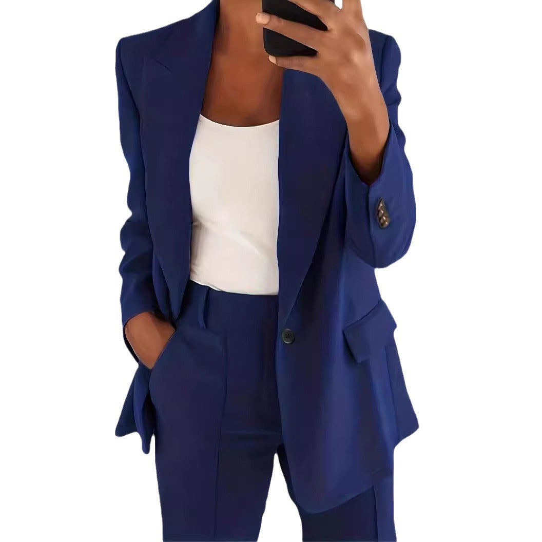 Cool Classic Women's Lapel Fashion Graceful Small Suit