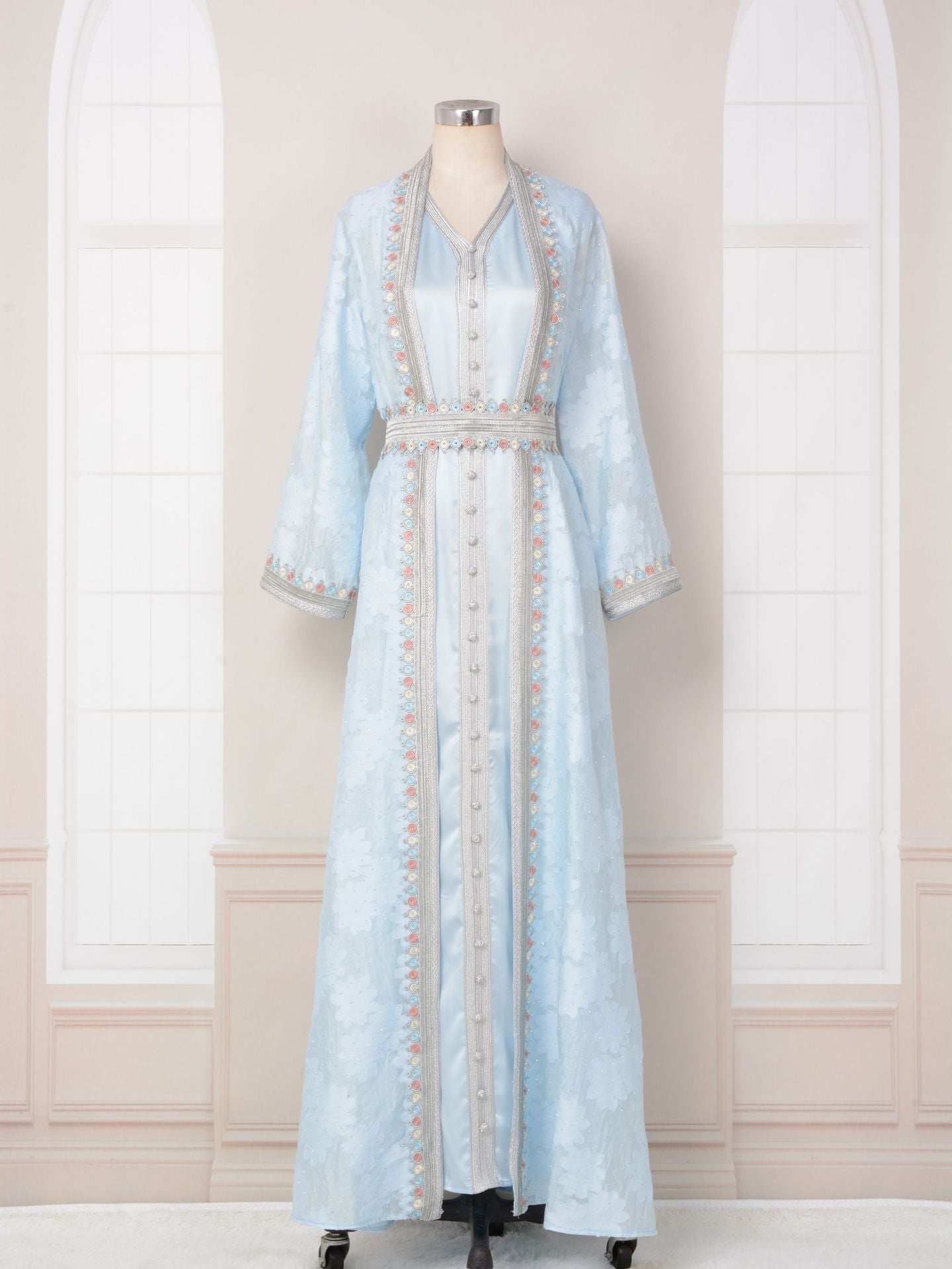 Women's Glamorous Muslim Dress Two-piece Elegant Dresses