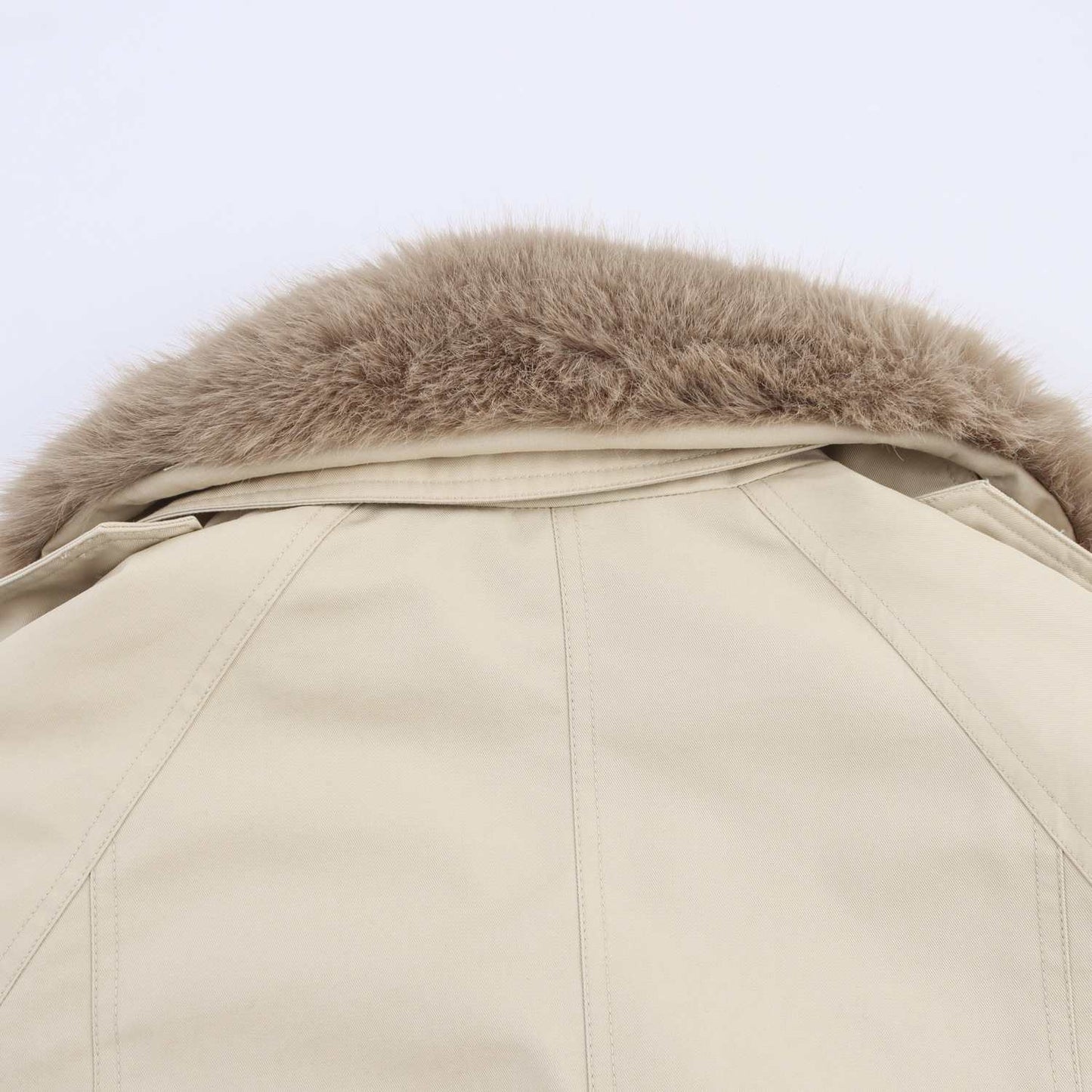 Fur Collar Double Breasted Trench Autumn Coats