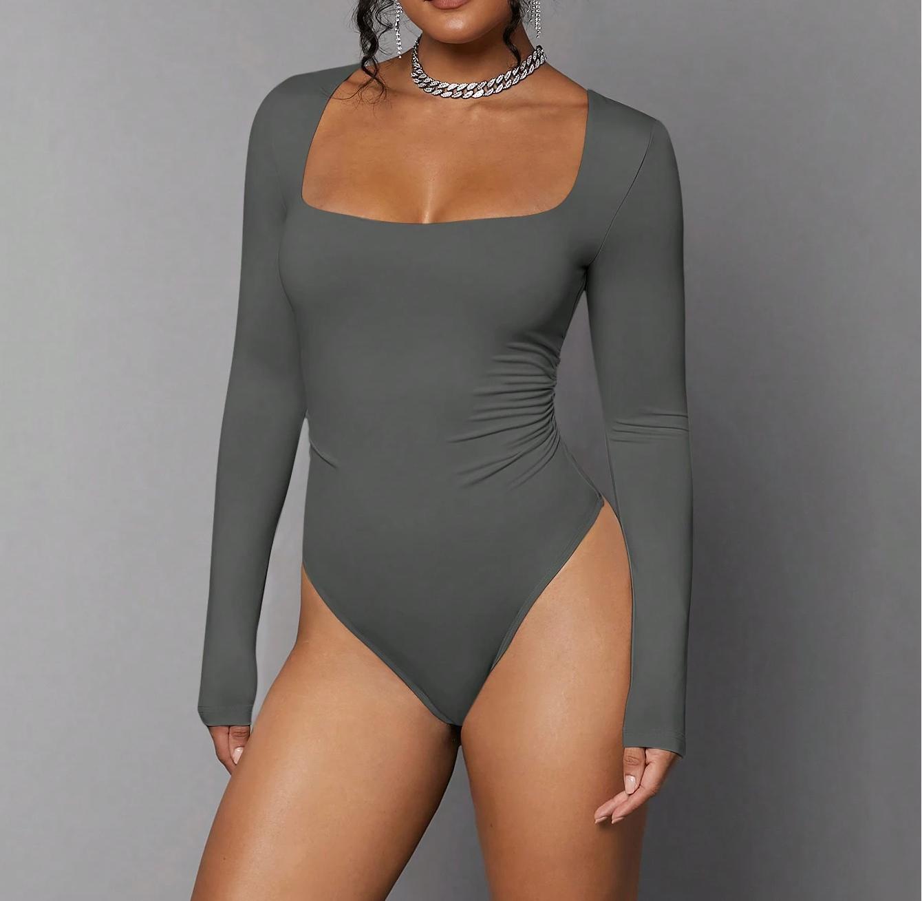 Women's Sexy Base Shirt Tight Long Sleeve Jumpsuits