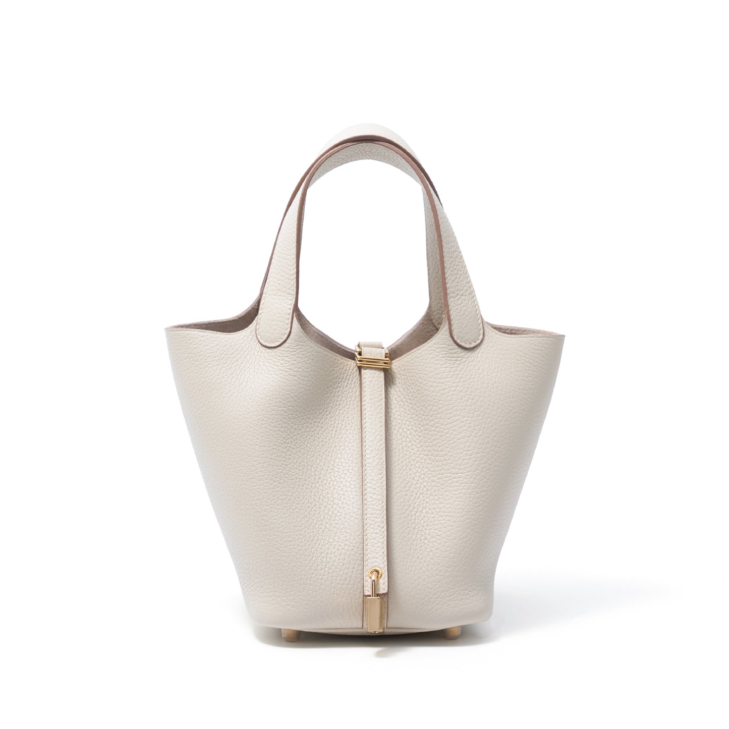 Wax Line All-steel Hardware Vegetable Basket Layer Cowhide Artisan Handbags