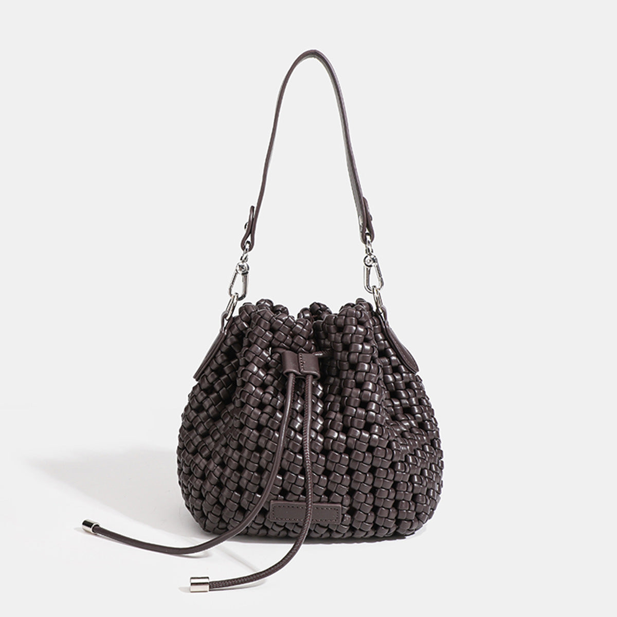 Women's Woven Drawstring Cross Body High-grade Bags