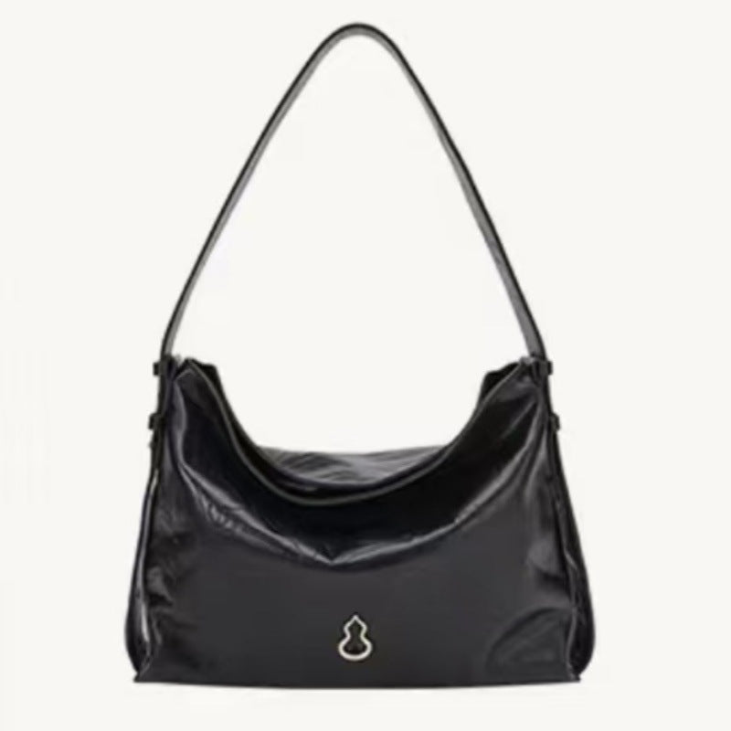 Women's Cotton Gourd Commuter Half Slope Armpit Bags