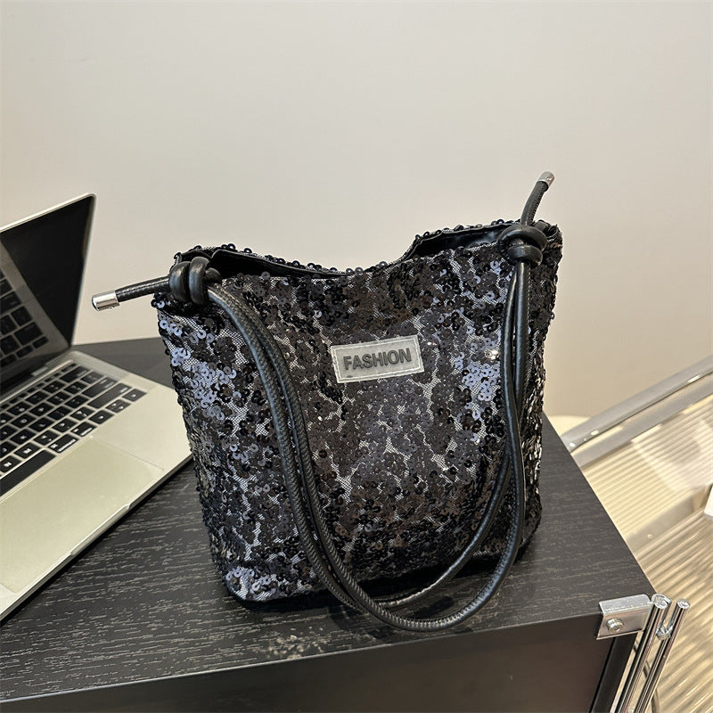 Korean Style One Female Niche Western Tote Bags