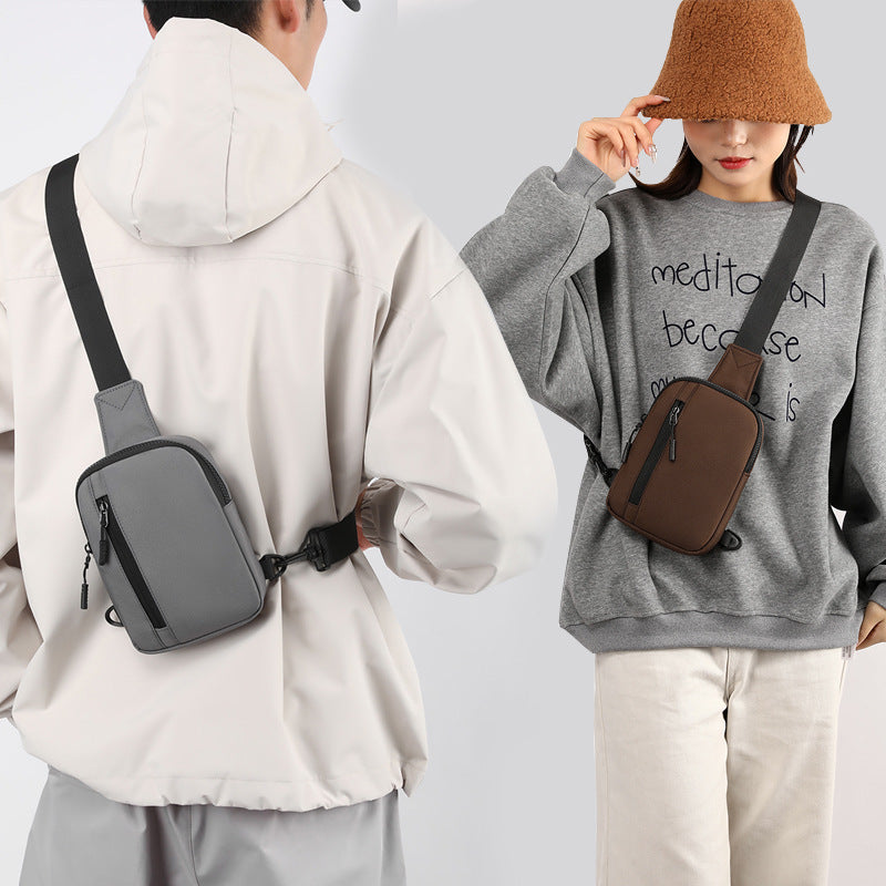 Women's & Men's & Trendy Mini Fashion Leisure Mobile Men's Chest Bags