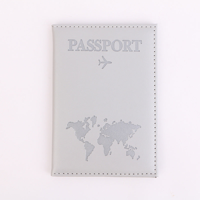 Plain Document Embossed Map Style Passport Id Package