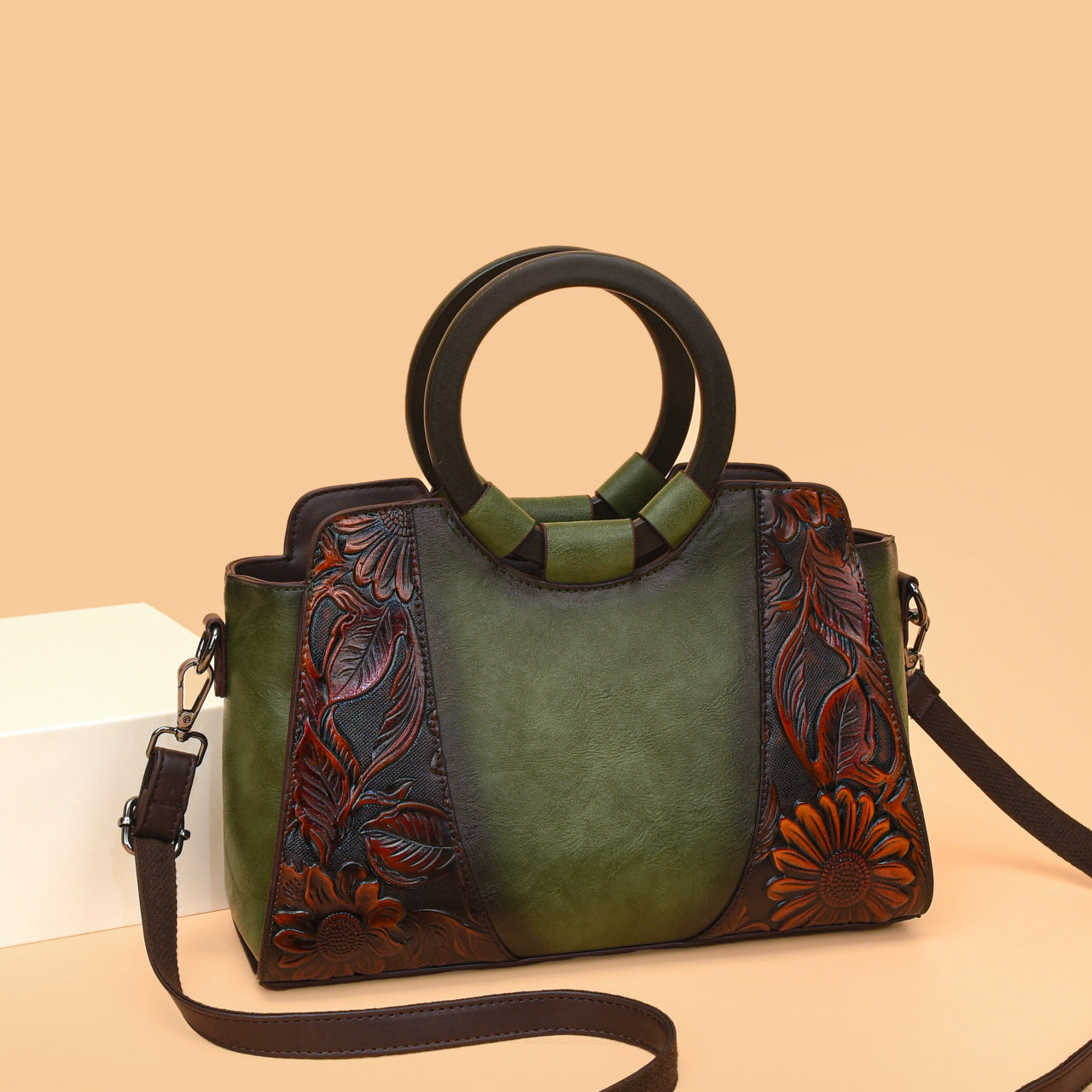 Classy Stylish Attractive Women's Texture Printed Handbags