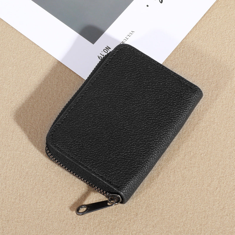 Women's & Men's & Swiping Expanding Large Capacity Credit Cover Clamp Card Holder