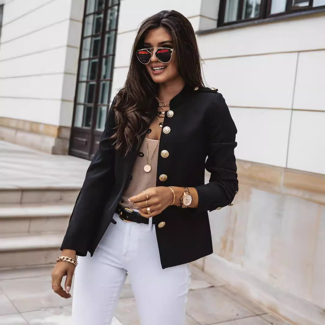Elegant Casual Comfortable Long Sleeve Breasted Small Suit