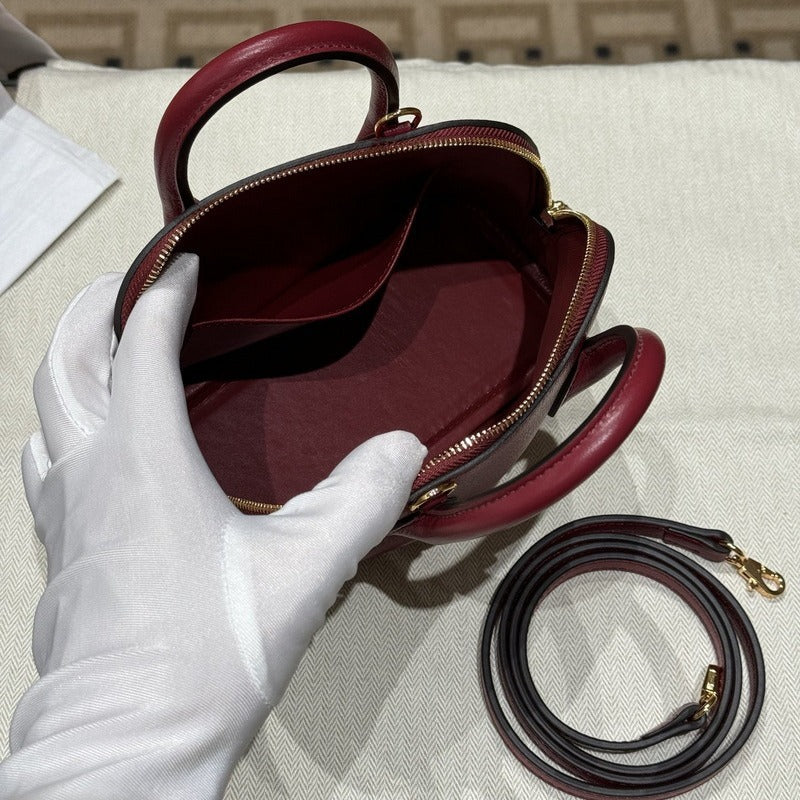 Women's First Layer Cowhide Sheep Pattern Mini Handbags