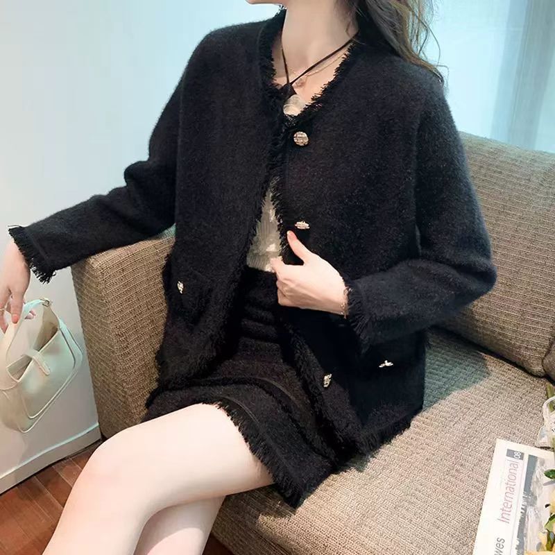Women's Style Artificial Mink Fur Loose Outer Coats