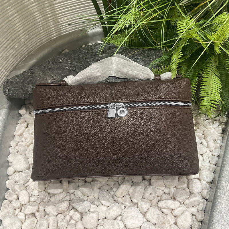 Women's Genuine Leather Macaron Color Series Litchi Handbags