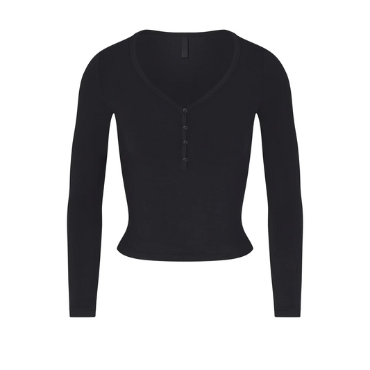 Sports Casual Two-piece Button Half-open Collar Blouses