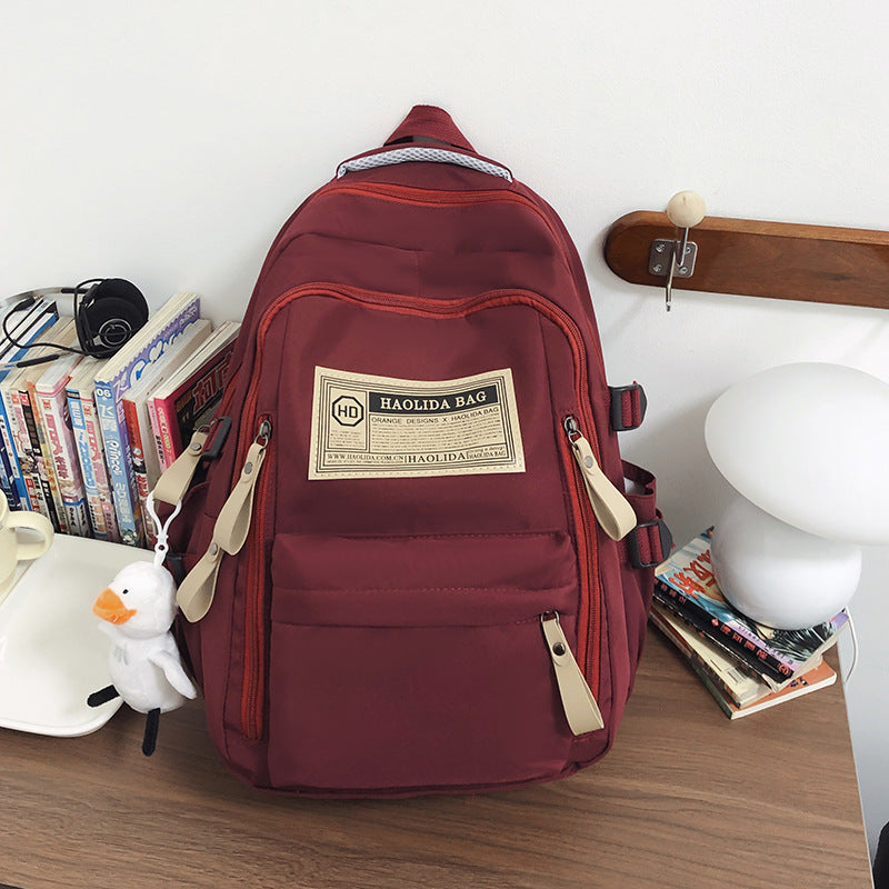 Female Simple Computer Male High Junior Middle School Students' Schoolbags