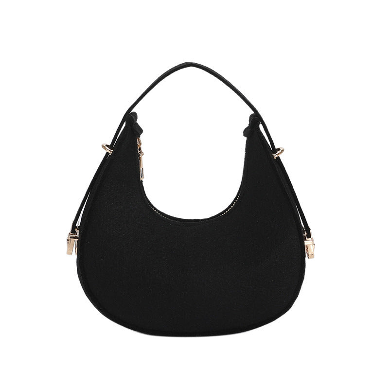 Women's Personalized Trendy Simple High-grade Design Underarm Handbags