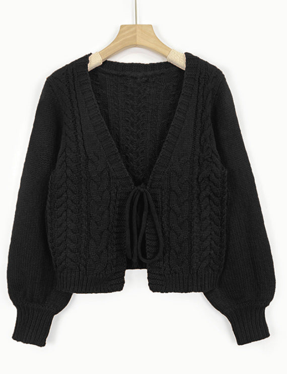 Women's Knitted Thin Comfortable Outer Design Deep Sweaters