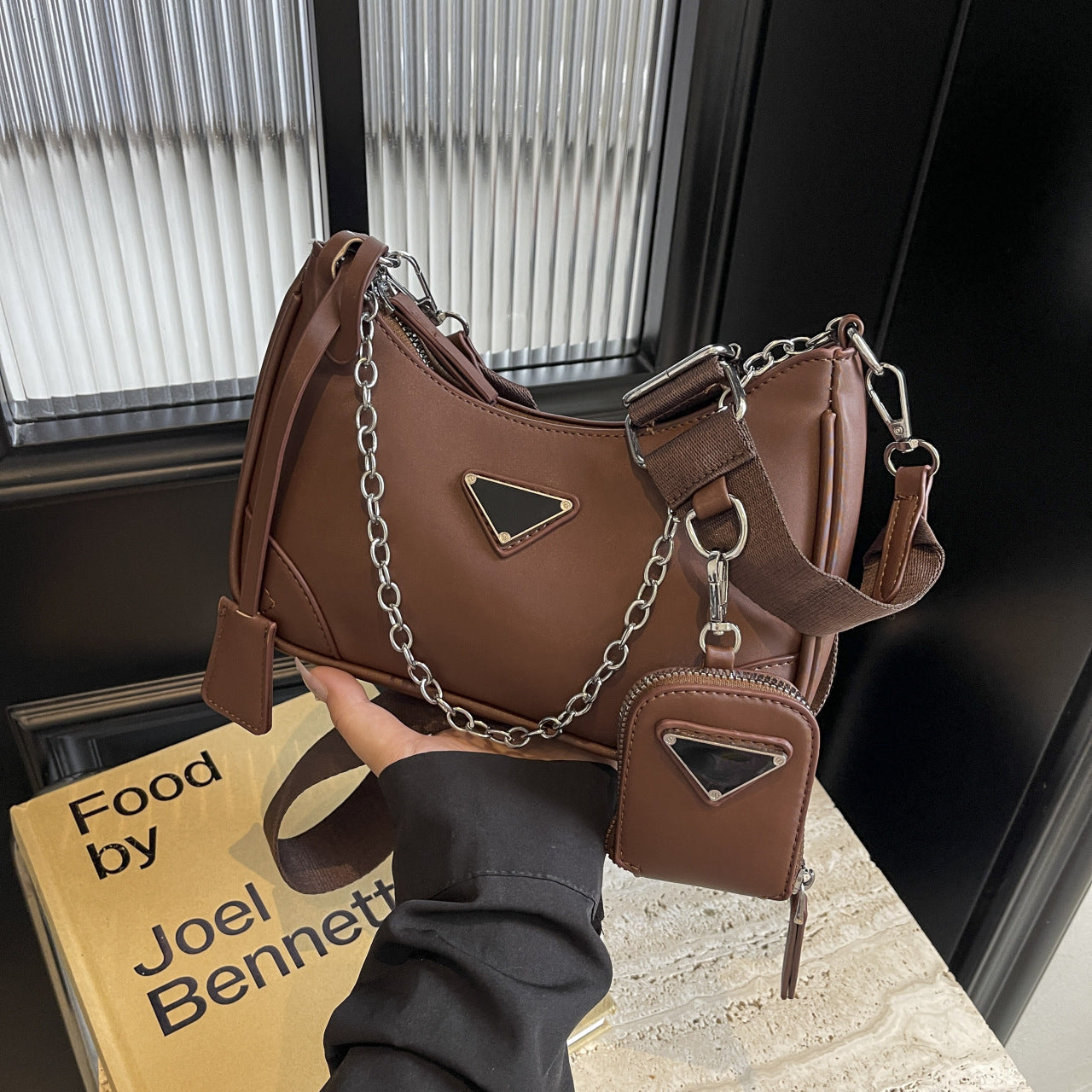 Women's Versatile High-grade Chain Underarm Three-in-one Crossbody Bags