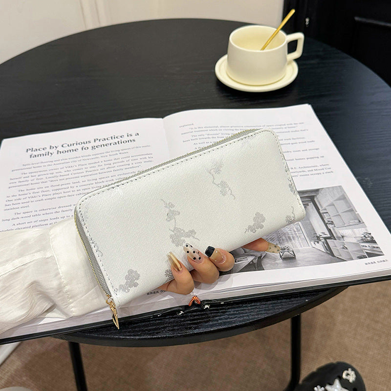 Women's Plum Blossom Design For Long Large Bags