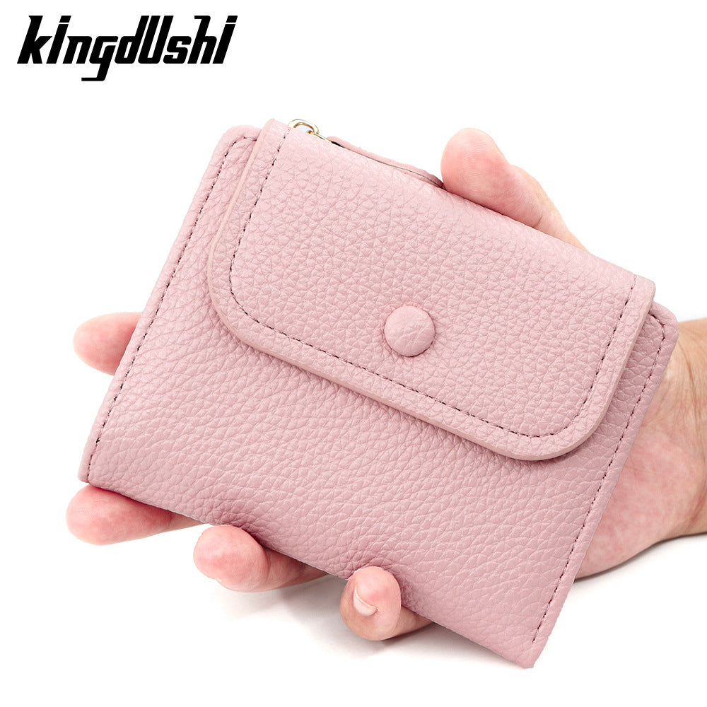 Women's Zipper Niche Creative Style Multifunctional Fashion Litchi Ladies Wallets
