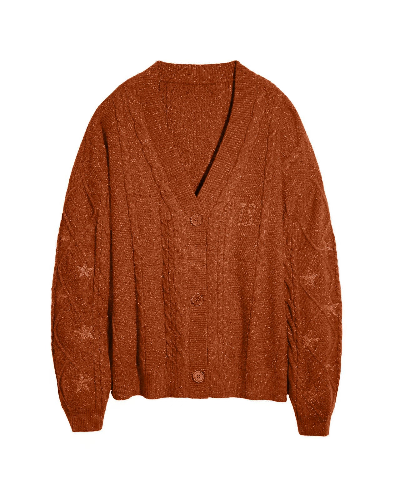 Moldy Taylor Orange Embroidery Loose Idle Sweaters