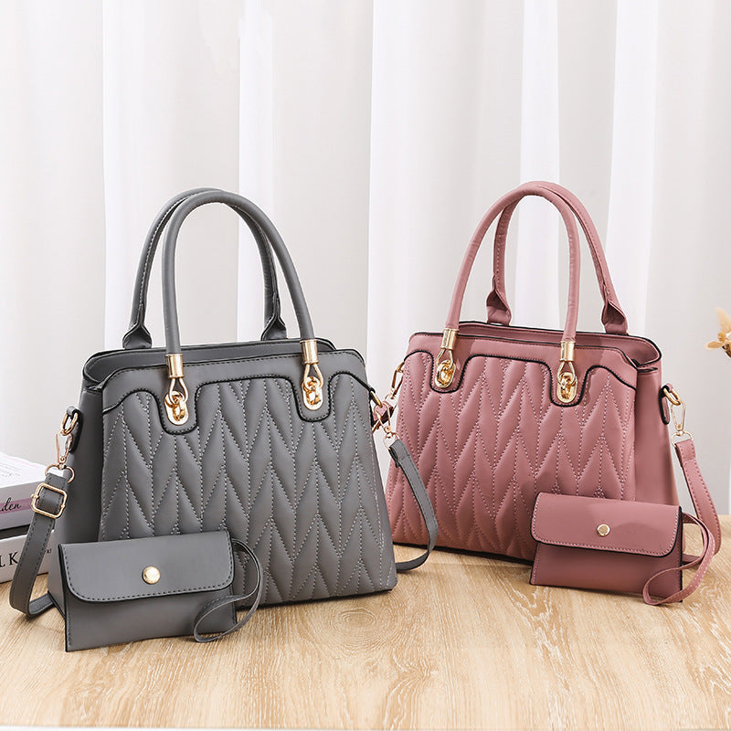 Women's Summer Embroidery Thread Diamond Fashion Large Handbags