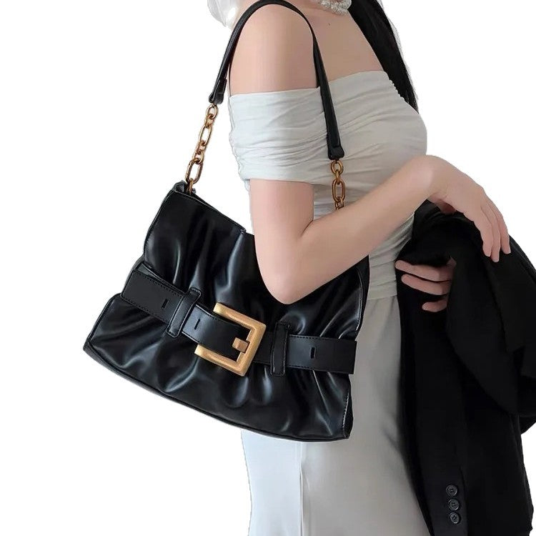 Women's Cloud Underarm High-grade Fashion Vintage Large Capacity Armpit Bags