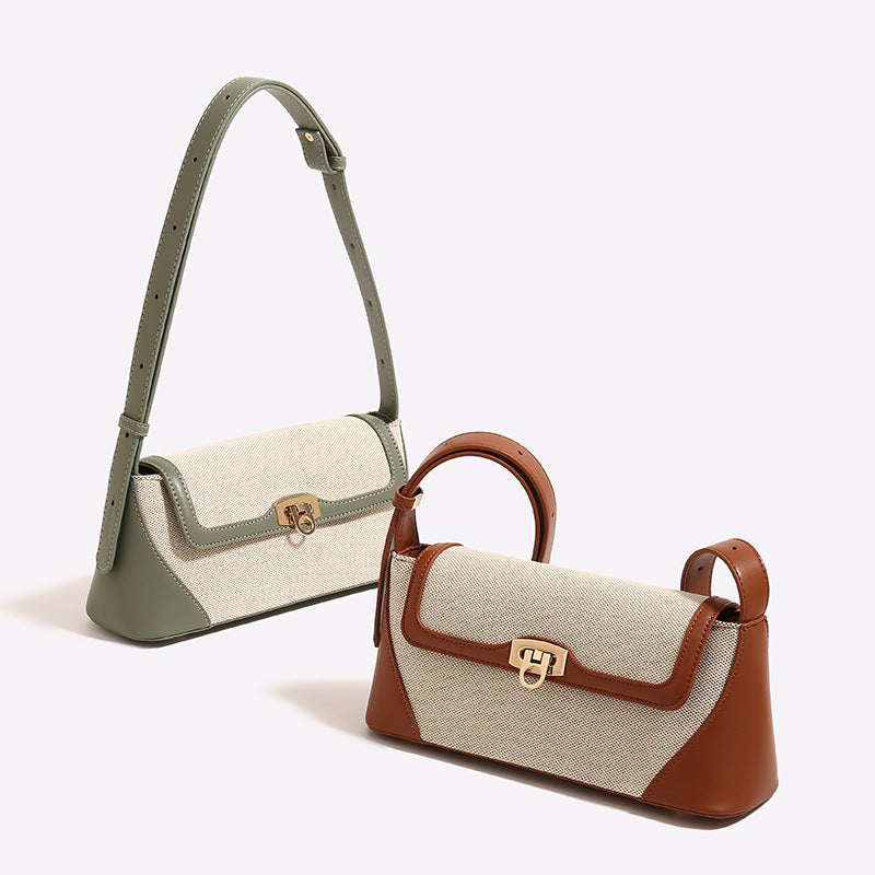 Women's Summer Retro Light Luxury Minority French Shoulder Bags