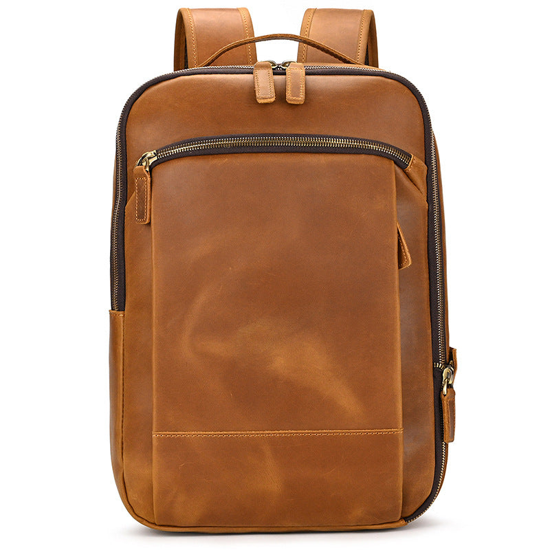 Women's & Men's & Crazy Horse Leather Retro Backpacks