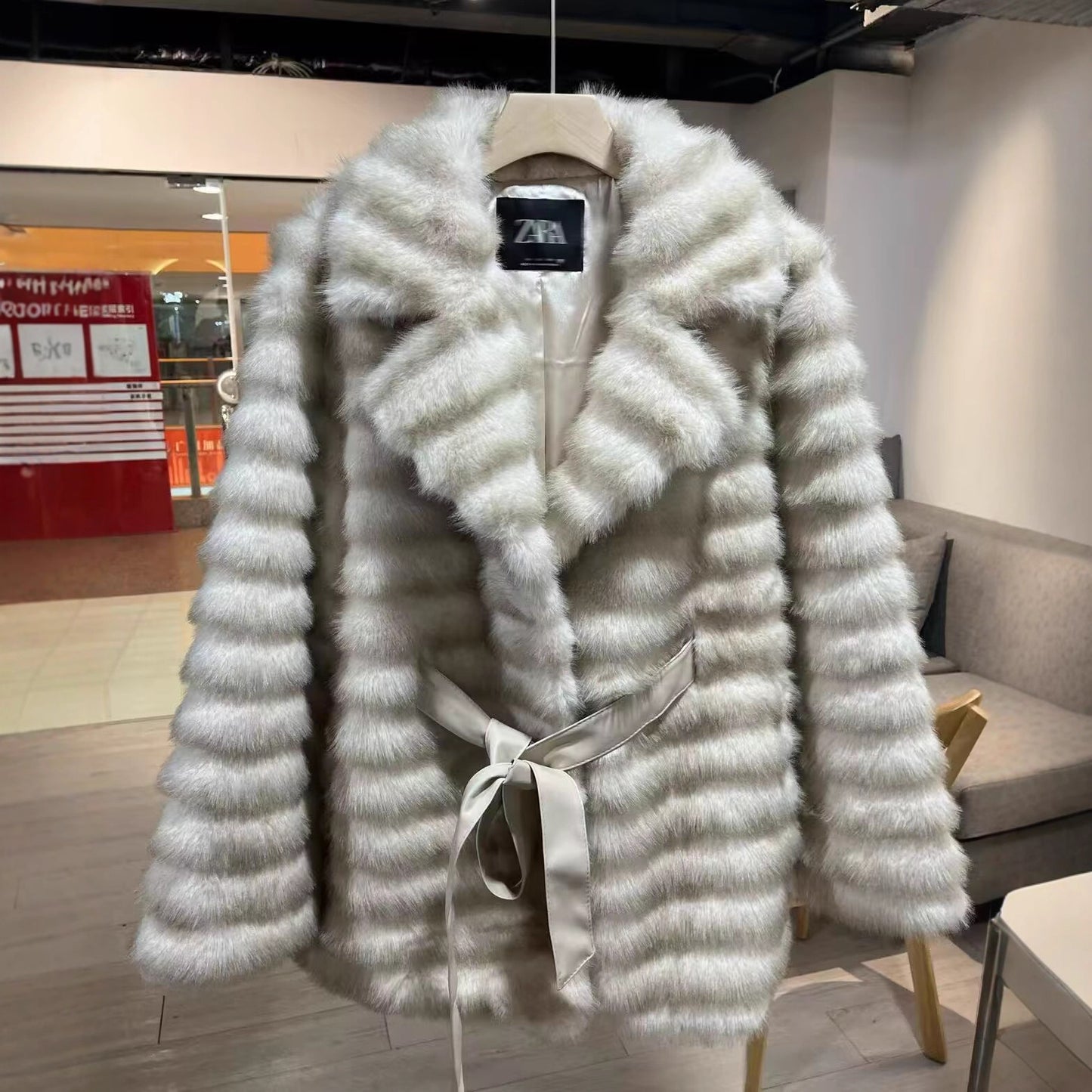 Fashion Tailored Collar Whole Leather Environmental Coats